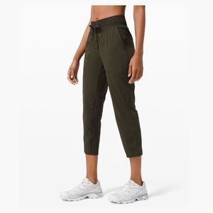Lululemon Olive Dance Studio crop 25” VGUC size 8